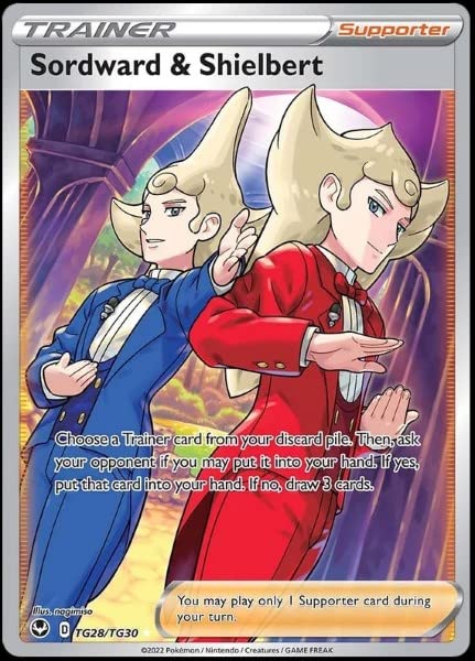 Sordward & Shielbert - TG28/TG30- Silver Tempest - Trainer Gallery Pokemon Ultra Rare Card