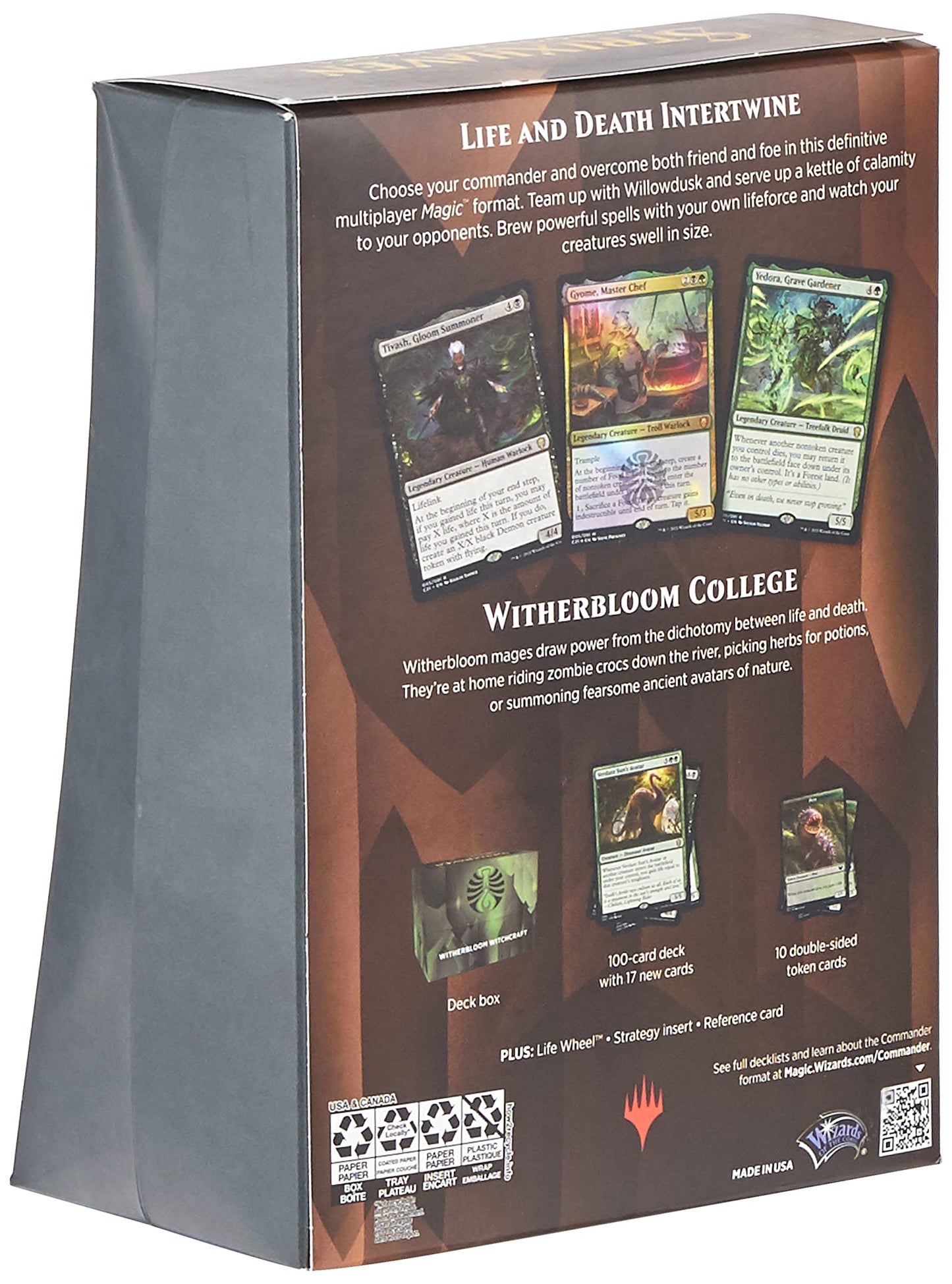 Magic: The Gathering Strixhaven Commander Deck – Witherbloom Witchcraft (Black-Green)