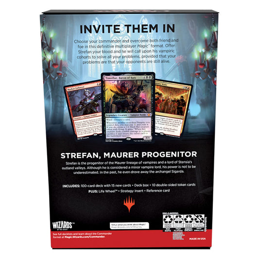 Magic: The Gathering Innistrad: Crimson Vow Commander Deck – Vampiric Bloodline (Black-Red)