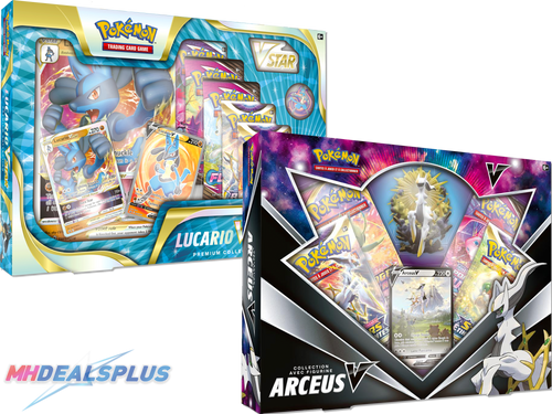 CYBER MONDAY SALE | Pokemon Arceus V Figure Collection + Lucario VSTAR Premium Collection Bundle