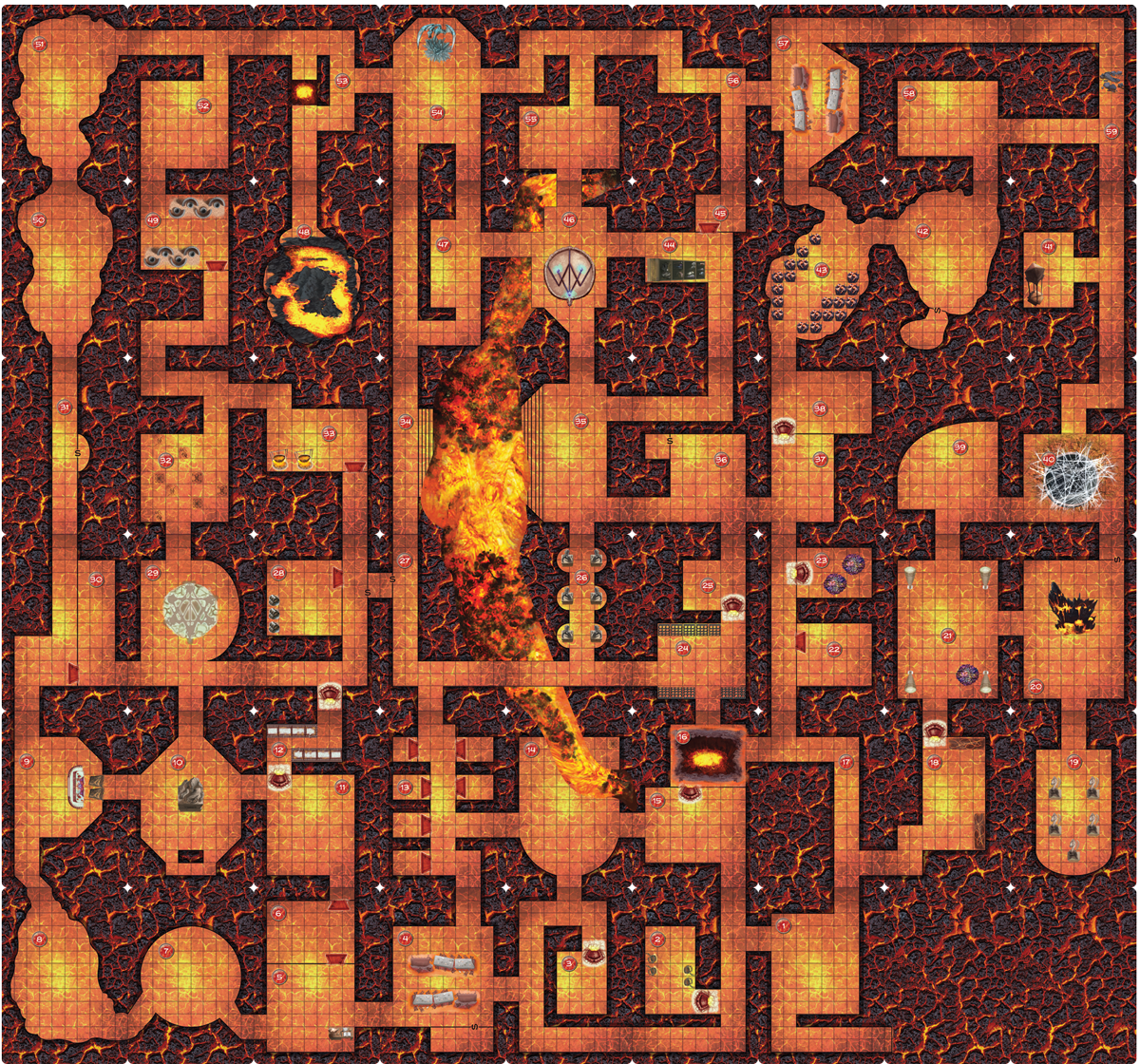 Cardography Deck: Enter the Fiery Pits