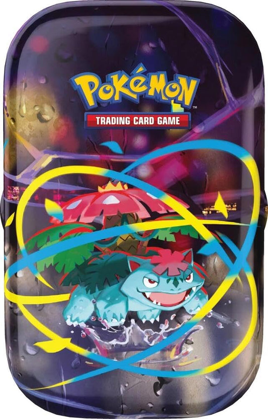 Pokemon Trading Card Game TCG Mega Evolutions Mini Tins - 2 Packs, 1 Destined Rivals, 1 Mega Evolution Plus Sticker and Art Card (Mega Venusaur)