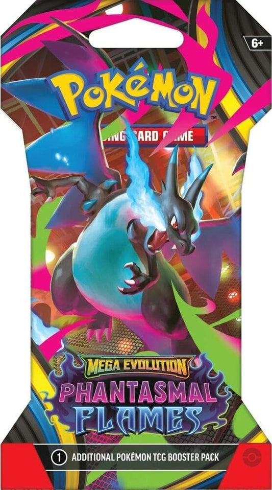 Pokemon Trading Card Game TCG: Mega Evolution Phantasmal Flames 8 Sleeved Booster Packs - 80 Cards