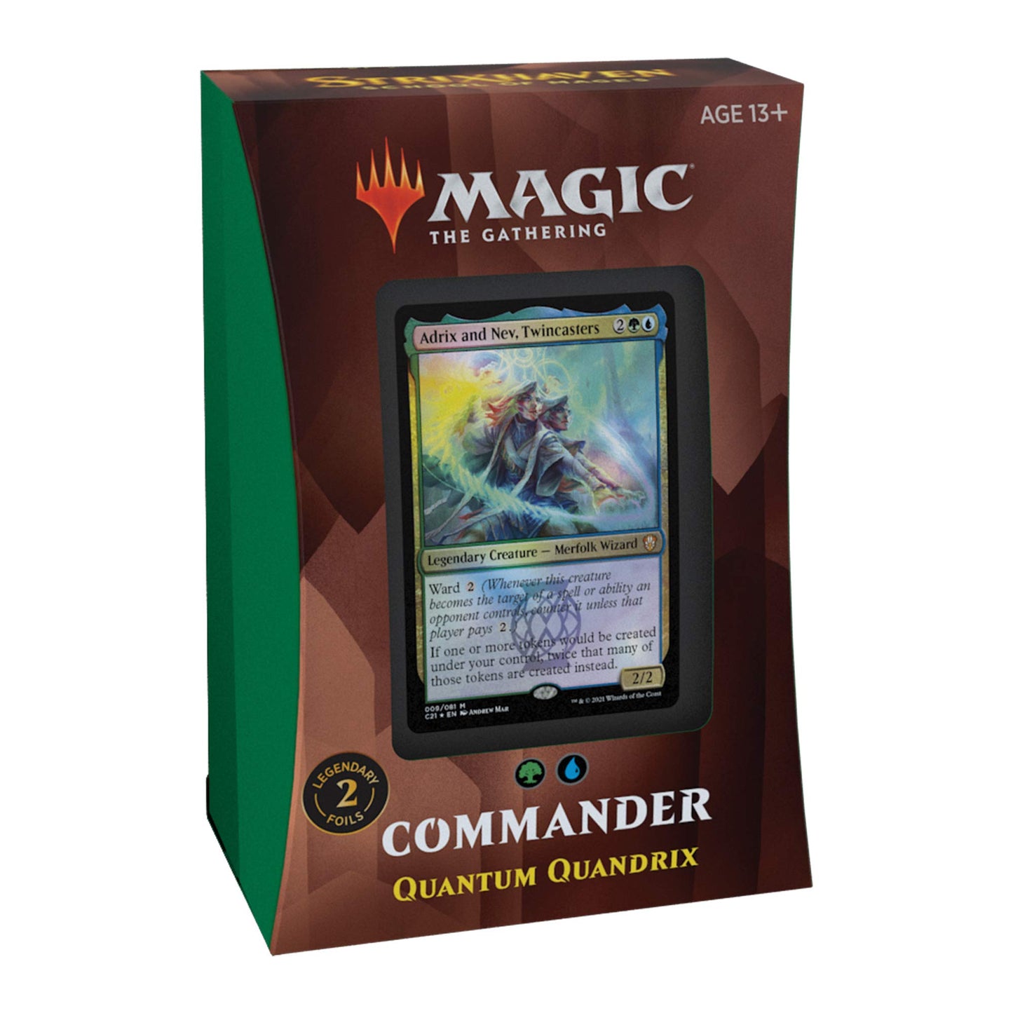 Magic: The Gathering Strixhaven Commander Deck – Quantum Quandrix (Blue-Green)