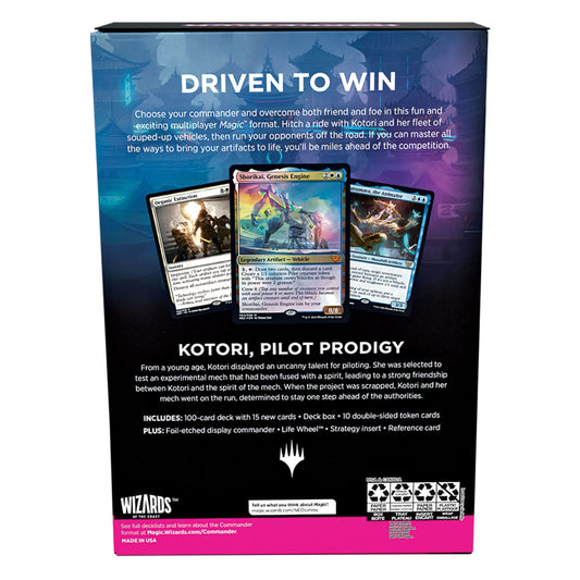 Magic: The Gathering Kamigawa: Neon Dynasty Commander Deck – Buckle Up (White-Blue)