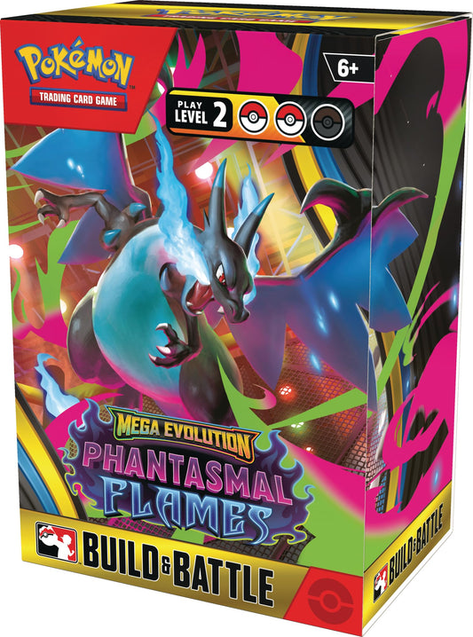 Pokémon TCG: Mega Evolution—Phantasmal Flames Build & Battle Box