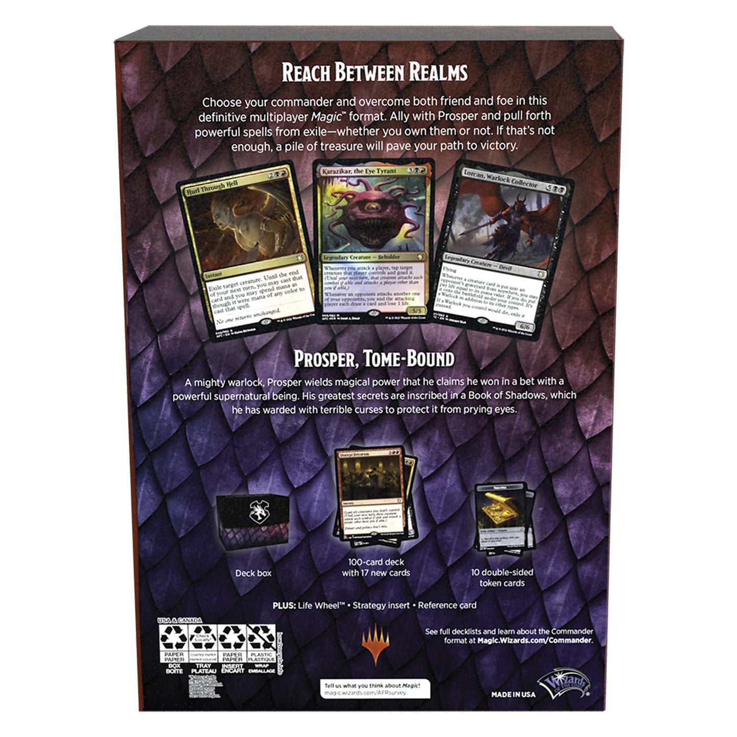Magic: The Gathering Adventures in The Forgotten Realms Commander Deck – Planar Portal (Red-Black)