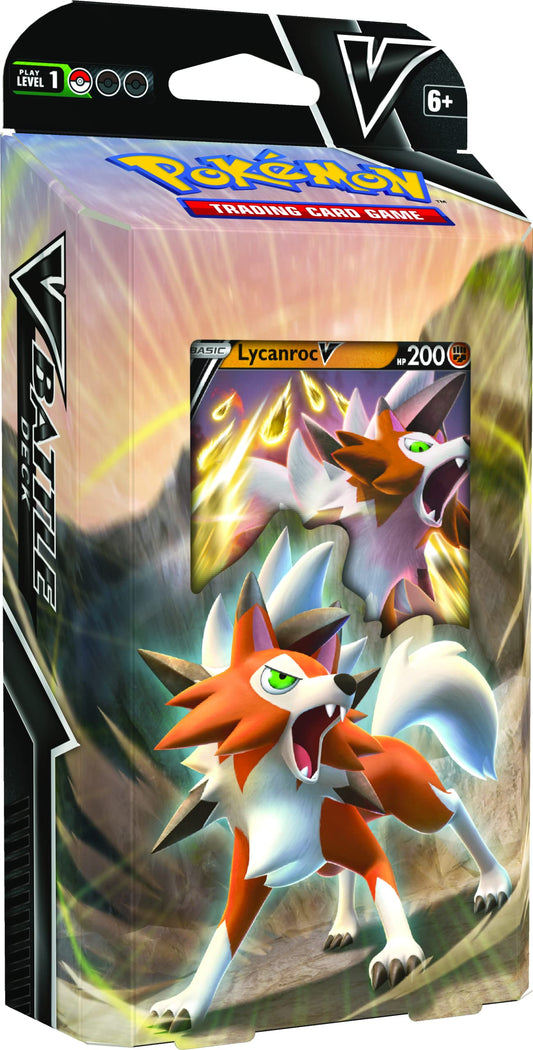 The Pokémon Company Int. Inc. | Pokemon TCG: Lycanroc V Battle Deck | Card Game | Ages 6+ | 2 Players | 10 Minutes Playing Time