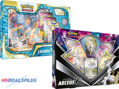 CYBER MONDAY SALE | Pokemon Arceus V Figure Collection + Lucario VSTAR Premium Collection Bundle