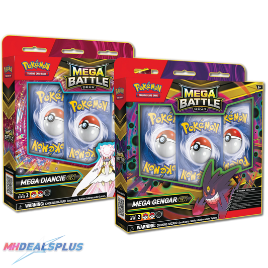 (Pre-Order) Pokemon Mega Battle Deck - Mega Gengar ex & Mega Diancie ex Set of 2