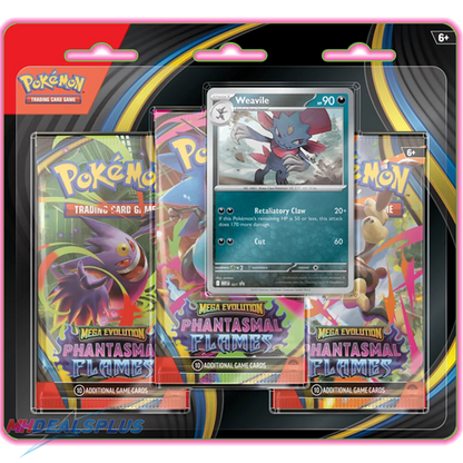 (Pre-Order) Pokemon Phantasmal Flames 3-Pack Blister Set of 2