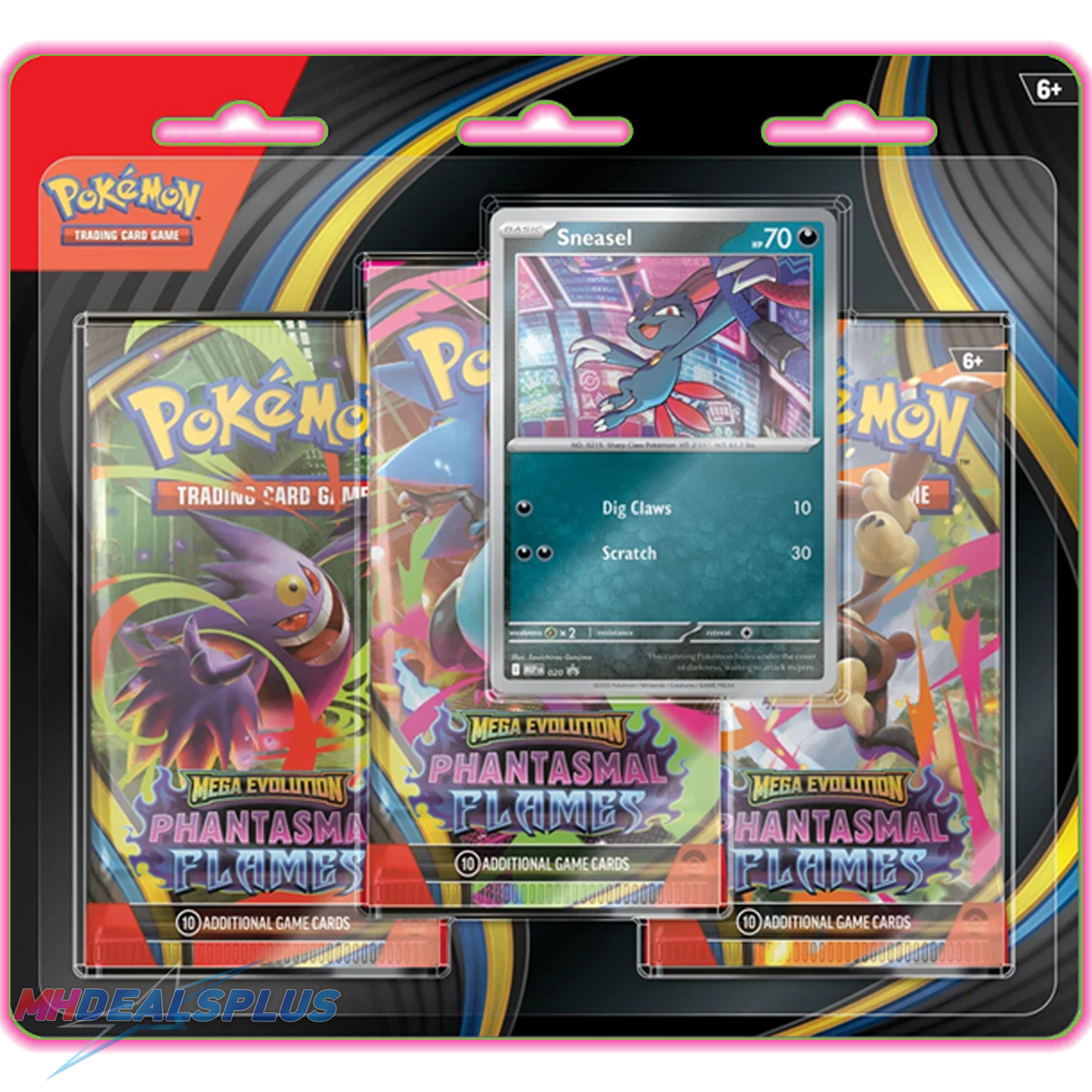 (Pre-Order) Pokemon Phantasmal Flames 3-Pack Blister Set of 2