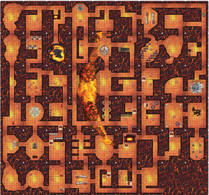 Cardography Deck: Enter the Fiery Pits